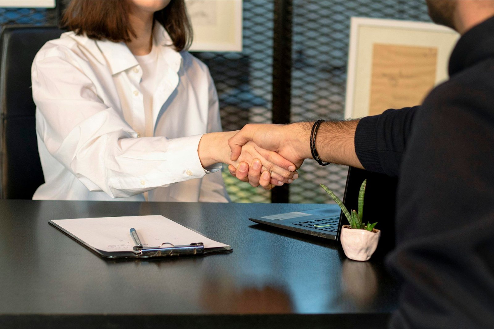 Business partners reviewing property investment plans